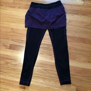Athleta 2 in 1 workout skirt/legging.